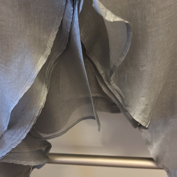 Stunning Emporio Armani Silver Gray Layered Silk Women's Jacket - Picture 6 of 6